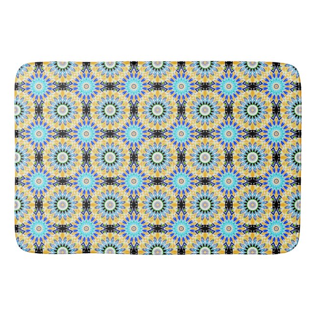 Ethnic ornament bath mat (Front)