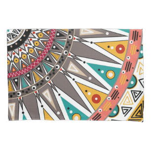 Ethnic, ornament duvet cove pillowcase