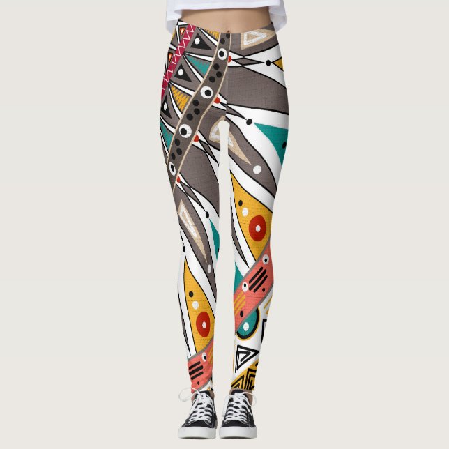 Ethnic, ornament leggings (Front)