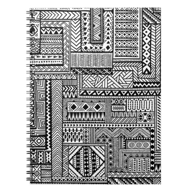 Ethnic Ornament Spiral Notebook (Front)