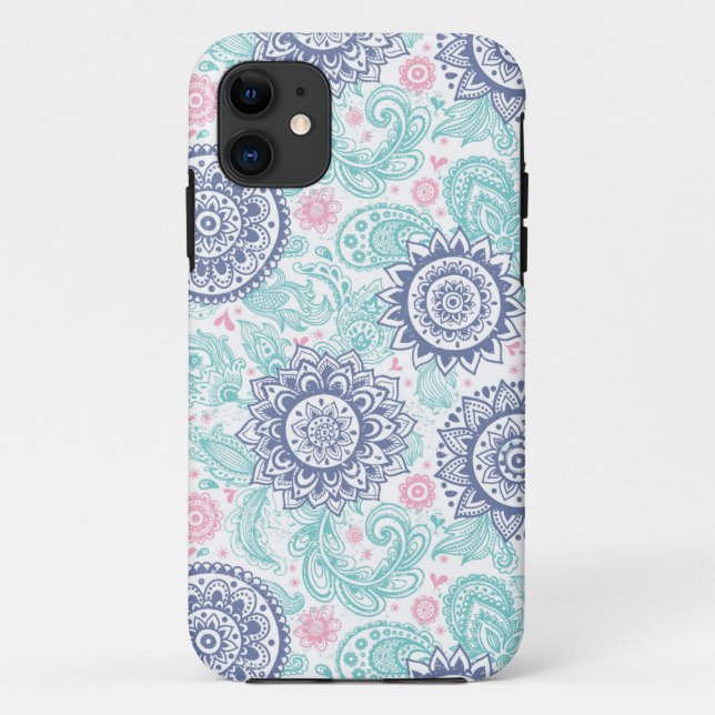 Ethnic Paisley Pattern Case-Mate iPhone Case (Back)