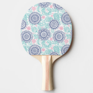 Ethnic Paisley Pattern Ping Pong Paddle