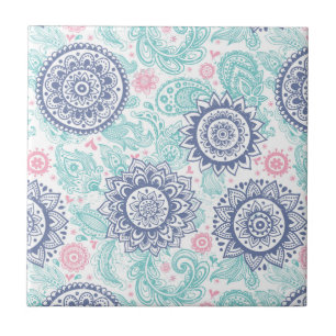 Ethnic Paisley Pattern Tile