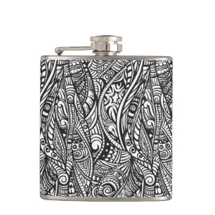 Ethnic pattern 3 hip flask
