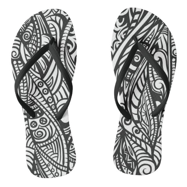 Ethnic pattern 3 jandals (Footbed)