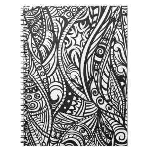 Ethnic pattern 3 spiral notebook