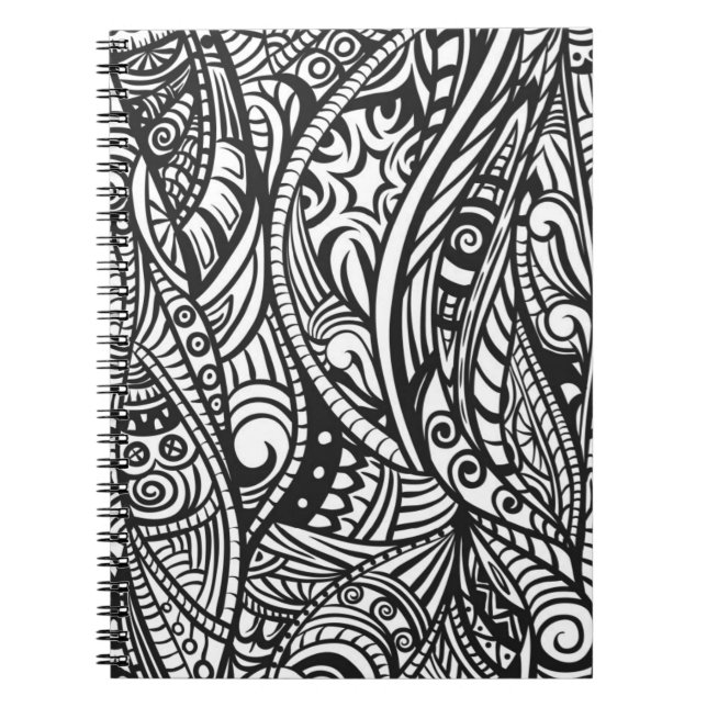 Ethnic pattern 3 spiral notebook (Front)
