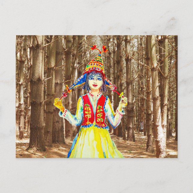 Ethnic pattern.  holiday postcard (Front)
