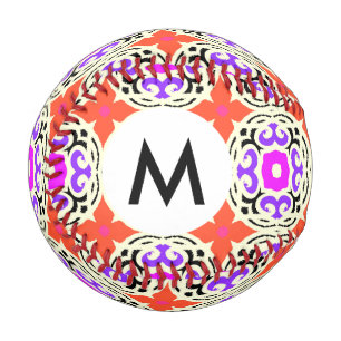 Ethnic Pattern with Moroccan Motifs Baseball