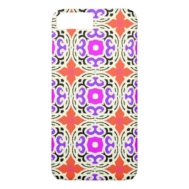 Ethnic Pattern with Moroccan Motifs Case-Mate iPhone Case (Back)