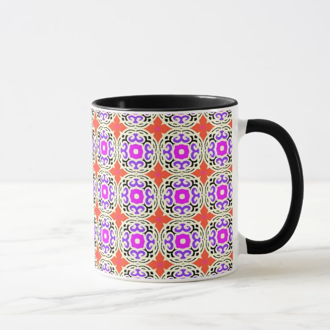 Ethnic Pattern with Moroccan Motifs Mug (Right)