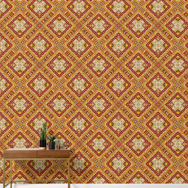 Ethnic Patterns Wallpaper (Hallway)
