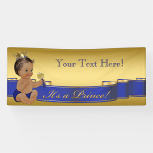 Ethnic Prince Baby Shower Banner