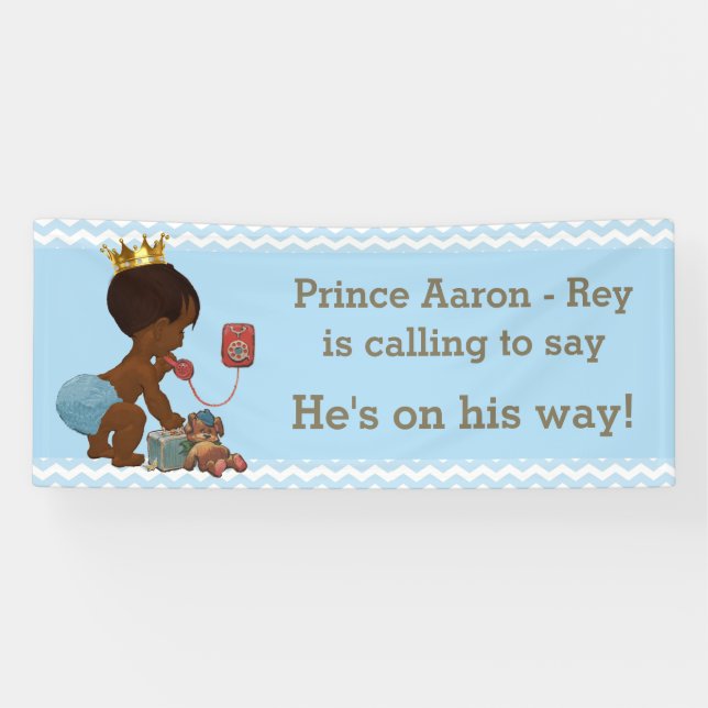 Ethnic Prince Calling to Say He's on His Way Banner (Horizontal)