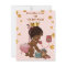 Ethnic Princess On Phone Gold Confetti Baby Shower