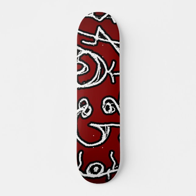 Ethnic Reminiscences Print Design Skateboard (Front)
