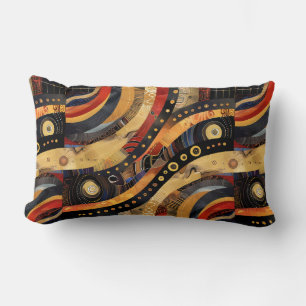 Ethnic Rhythm in Patterns Lumbar Cushion