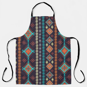 Ethnic seamless pattern apron