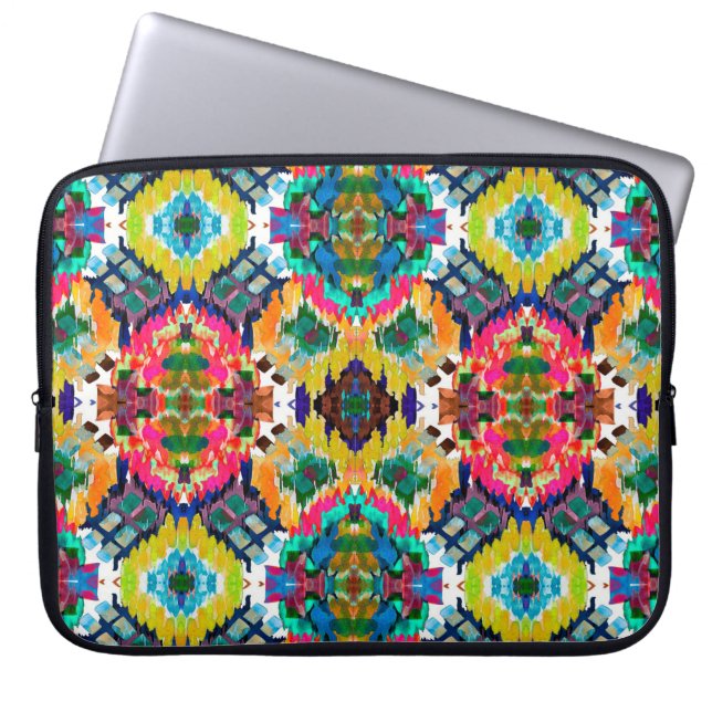 Ethnic seamless pattern. Ethnic boho ornament. Rep Laptop Sleeve (Front)
