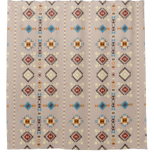 Ethnic seamless pattern shower curtain