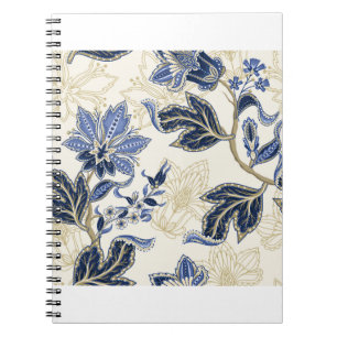 Ethnic seamless pattern with Indian ornament. Vint Notebook
