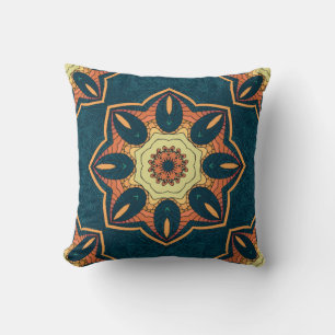 Ethnic seamless pattern with mandala. illustration cushion