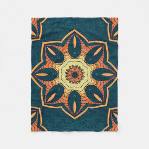 Ethnic seamless pattern with mandala. illustration fleece blanket