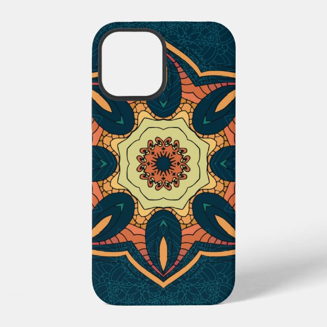 Ethnic seamless pattern with mandala. illustration iPhone case (Back)