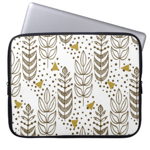 Ethnic seamless pattern with stylish trees. Endles Laptop Sleeve