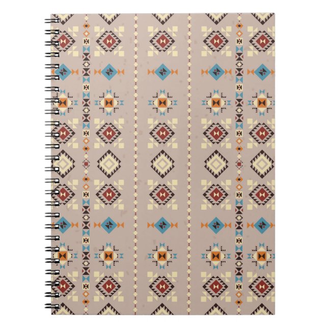 Ethnic: seamless tribal pattern notebook (Front)