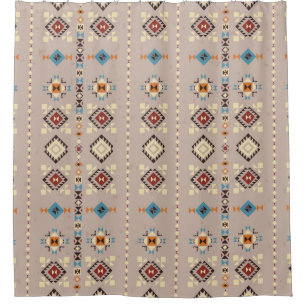 Ethnic: seamless tribal pattern shower curtain