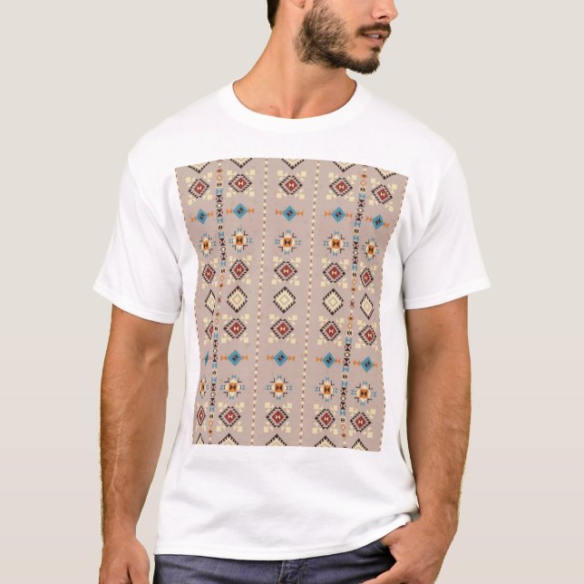 Ethnic: seamless tribal pattern T-Shirt (Front)