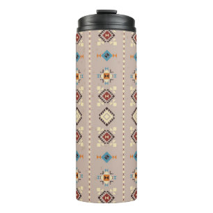 Ethnic: seamless tribal pattern thermal tumbler
