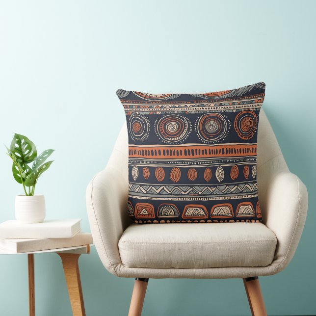 ethnic simple background cushion (Chair)