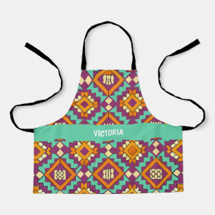 Ethnic Soul Retro Custom Pattern Apron