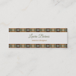 Ethnic southwest design. Text. Mini Business Card