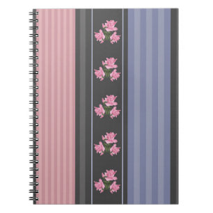 ethnic, striped, patchwork notebook