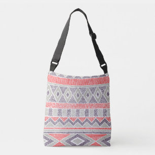 Ethnic Striped Tribal: Handmade Vintage Crossbody Bag