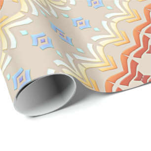 Ethnic stripes pattern. wrapping paper