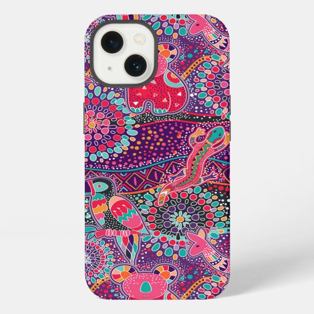 Ethnic Style Animal Pattern iPhone Case (Back)