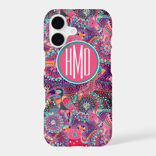 Ethnic Style Animal Pattern | Monogram (Back)