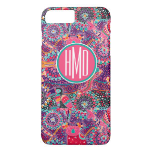 Ethnic Style Animal Pattern   Monogram iPhone 8 Plus/7 Plus Case