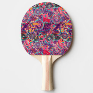 Ethnic Style Animal Pattern Ping Pong Paddle