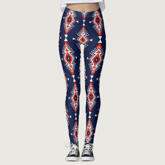 Ethnic style, geometric seamless pattern. leggings