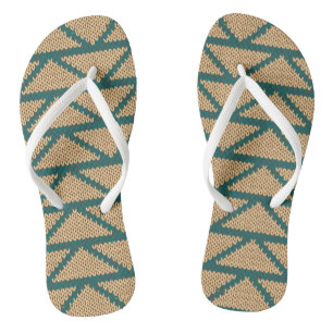 Ethnic Style Knitted Pattern Jandals