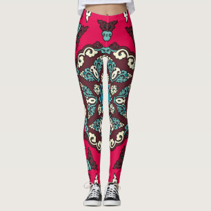 Ethnic style, vintage decorative seamless texture. leggings
