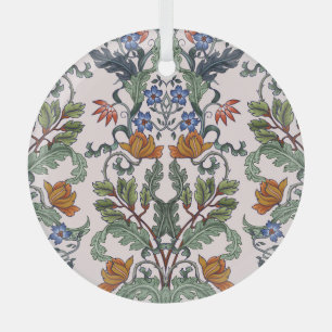 Ethnic Traditional: Decorative Vintage Floral Glass Tree Decoration