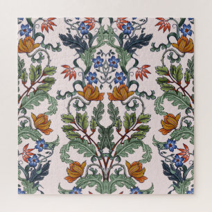 Ethnic Traditional: Decorative Vintage Floral Jigsaw Puzzle