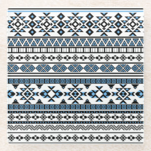 Ethnic Triangle Geometric Navajo Pattern Glass Coaster