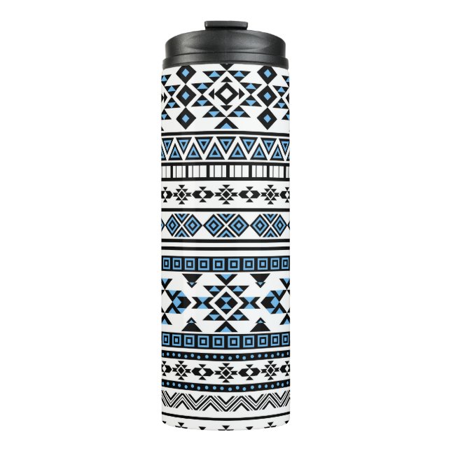 Ethnic Triangle Geometric Navajo Pattern Thermal Tumbler (Front)